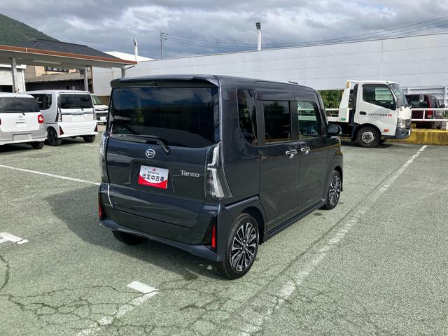 タントカスタムRS 純正ナビゲーション パノラマモニタースマートアシスト・LEDヘッドライト・15インチアルミホイール・両側パワースライドドア・USBソケット・運転席助手席シートヒーター・レザー調Xフルファブリックシート・本革巻ステアリングホイール(山梨県)の中古車