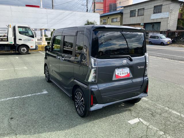 タントカスタムRS 純正ナビゲーション パノラマモニタースマートアシスト・LEDヘッドライト・15インチアルミホイール・両側パワースライドドア・USBソケット・運転席助手席シートヒーター・レザー調Xフルファブリックシート・本革巻ステアリングホイール(山梨県)の中古車