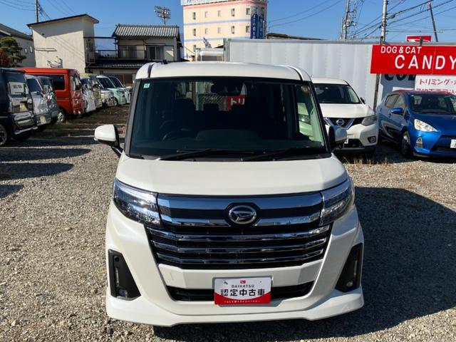 トールカスタムG ターボ ディスプレイオーディオスマートアシスト・LEDヘッドランプ・LEDフォグ・両側パワースライドドア・オートエアコン・パーキングブレーキ解除忘れ防止ブザー・ヘッドランプ自動消灯システム・プッシュエンジンスタート(山梨県)の中古車