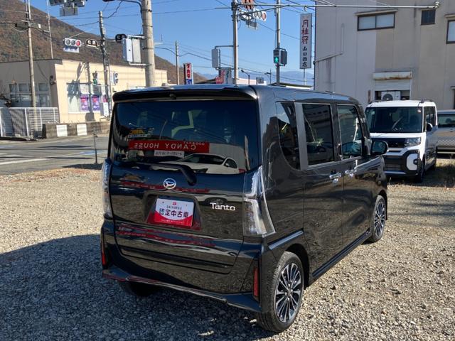 タントカスタムRS 純正ナビゲーション バックモニタースマートアシスト・LEDヘッドランプ・プッシュエンジンスタート・15インチアルミホイール・両側パワースライドドア・USBソケット・オートエアコン・運転席助手席シートヒーター(山梨県)の中古車