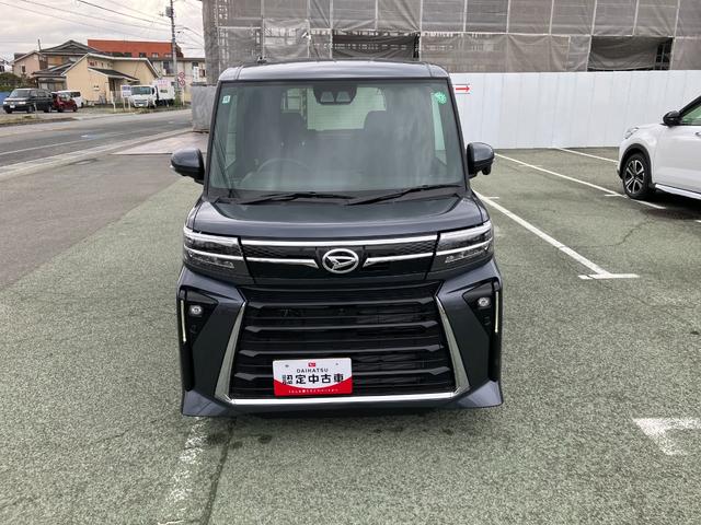 タントカスタムＲＳ　１０インチナビ　パノラマモニタースマートアシスト・ＬＥＤヘッドライト・１５インチアルミホイール・両側パワースライドドア・ＵＳＢソケット・運転席助手席シートヒーター・レザー調Ｘフルファブリックシート・本革巻ステアリングホイール（山梨県）の中古車