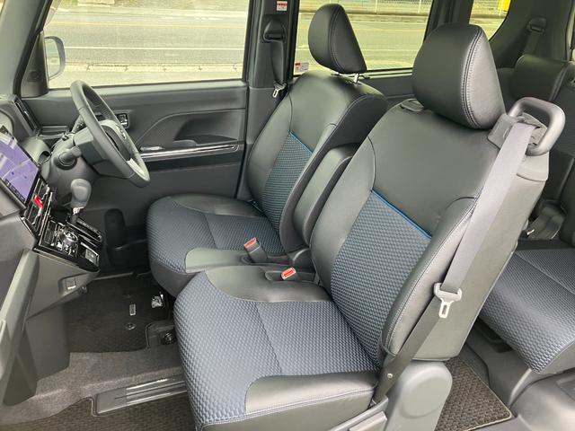 タントカスタムＲＳ　１０インチナビ　パノラマモニタースマートアシスト・ＬＥＤヘッドライト・１５インチアルミホイール・両側パワースライドドア・ＵＳＢソケット・運転席助手席シートヒーター・レザー調Ｘフルファブリックシート・本革巻ステアリングホイール（山梨県）の中古車