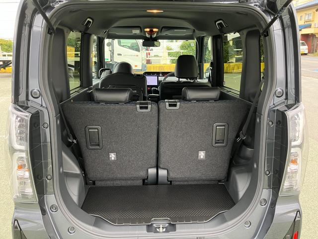 タントカスタムＲＳ　１０インチナビ　パノラマモニタースマートアシスト・ＬＥＤヘッドライト・１５インチアルミホイール・両側パワースライドドア・ＵＳＢソケット・運転席助手席シートヒーター・レザー調Ｘフルファブリックシート・本革巻ステアリングホイール（山梨県）の中古車