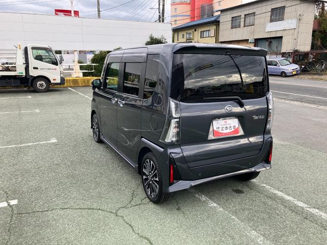 タントカスタムＲＳ　１０インチナビ　パノラマモニタースマートアシスト・ＬＥＤヘッドライト・１５インチアルミホイール・両側パワースライドドア・ＵＳＢソケット・運転席助手席シートヒーター・レザー調Ｘフルファブリックシート・本革巻ステアリングホイール（山梨県）の中古車