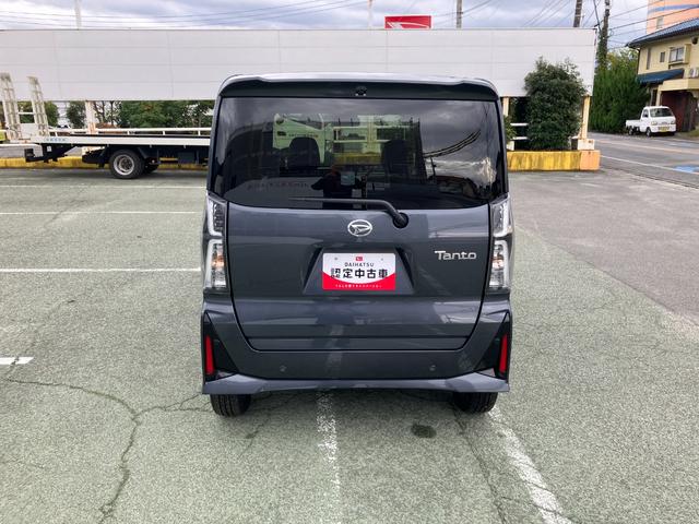 タントカスタムＲＳ　１０インチナビ　パノラマモニタースマートアシスト・ＬＥＤヘッドライト・１５インチアルミホイール・両側パワースライドドア・ＵＳＢソケット・運転席助手席シートヒーター・レザー調Ｘフルファブリックシート・本革巻ステアリングホイール（山梨県）の中古車