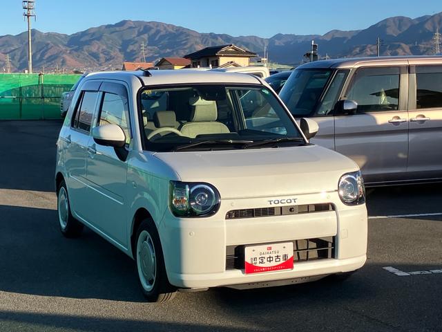 ミラトコットＧ　ＳＡIII　純正ＣＤデッキスマートアシスト・ＬＥＤヘッドランプ・プッシュエンジンスタート・運転席助手席シートヒーター・ＵＳＢソケット・オートエアコン・スーパーＵＶ＆ＩＲカットガラス（フロントウィンドウ）（山梨県）の中古車