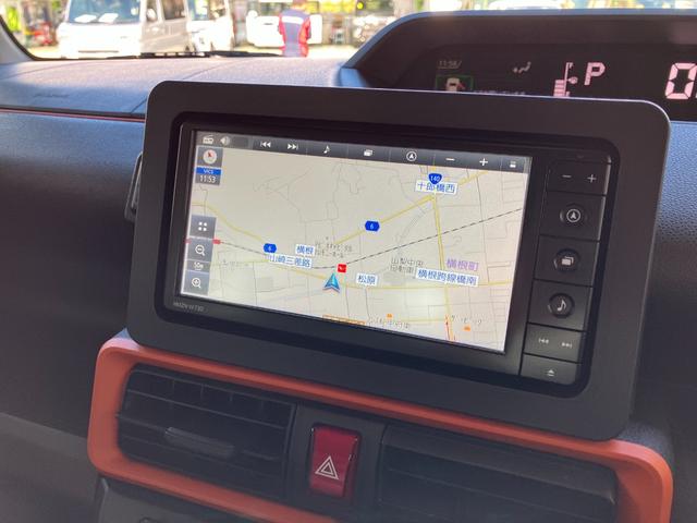 タントファンクロス　純正ナビゲーション　Ｐモニタースマートアシスト・ＬＥＤヘッドライト・１４インチアルミホイール・両側パワースライドドア・ＵＳＢソケット・運転席助手席シートヒーター・フルファブリックシート（山梨県）の中古車