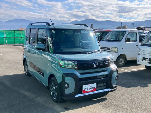 タントファンクロス　純正ナビゲーション　Ｐモニタースマートアシスト・ＬＥＤヘッドライト・１４インチアルミホイール・両側パワースライドドア・ＵＳＢソケット・運転席助手席シートヒーター・フルファブリックシート（山梨県）の中古車