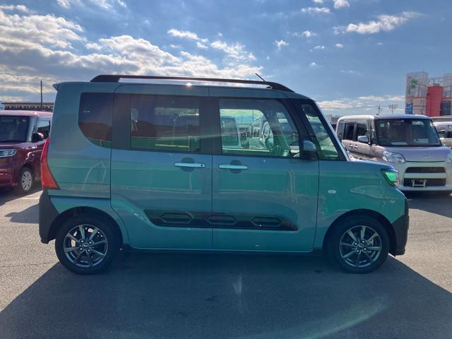 タントファンクロス　純正ナビゲーション　Ｐモニタースマートアシスト・ＬＥＤヘッドライト・１４インチアルミホイール・両側パワースライドドア・ＵＳＢソケット・運転席助手席シートヒーター・フルファブリックシート（山梨県）の中古車