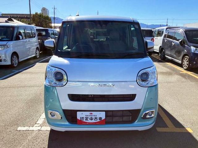 ムーヴキャンバスストライプスＧ　純正ナビゲーション　バックモニターナビ　スマートキープッシュスタート　キーフリーキー　ワンオーナー車　車線逸脱警報　運転席エアバック　オートハイビーム　ＡＢＳ　点検記録簿　エマージェンシーブレーキ（山梨県）の中古車