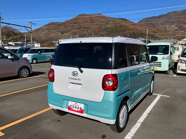 ムーヴキャンバスストライプスＧ　純正ナビゲーション　バックモニターナビ　スマートキープッシュスタート　キーフリーキー　ワンオーナー車　車線逸脱警報　運転席エアバック　オートハイビーム　ＡＢＳ　点検記録簿　エマージェンシーブレーキ（山梨県）の中古車