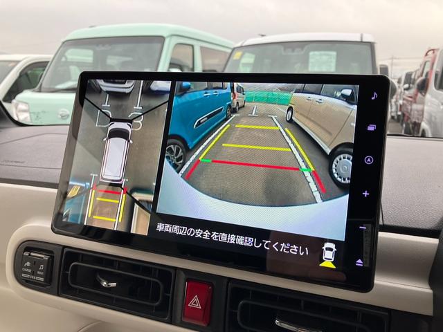 ムーヴキャンバスストライプスGターボ 4WD 10インチナビ1オーナー 4WD スマートキー エアバッグ ターボ ABS キーフリー プッシュ式エンジンスタートボタン 両電動スライドドア オートエアコン(山梨県)の中古車