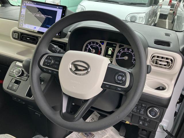 ムーヴキャンバスストライプスGターボ 4WD 10インチナビ1オーナー 4WD スマートキー エアバッグ ターボ ABS キーフリー プッシュ式エンジンスタートボタン 両電動スライドドア オートエアコン(山梨県)の中古車