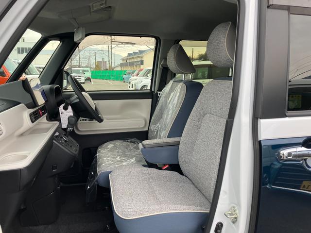 ムーヴキャンバスストライプスGターボ 4WD 10インチナビ1オーナー 4WD スマートキー エアバッグ ターボ ABS キーフリー プッシュ式エンジンスタートボタン 両電動スライドドア オートエアコン(山梨県)の中古車