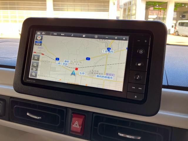 ムーヴキャンバスストライプスＧターボ　４ＷＤ　純正ナビ　パノラマモニター１オーナー　４ＷＤ　スマートキー　エアバッグ　ターボ　ＡＢＳ　キーフリー　両電動スライドドア　パワーウィンドウ　オートエアコン（山梨県）の中古車