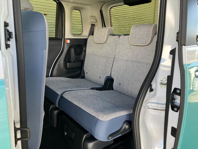 ムーヴキャンバスストライプスＧターボ　４ＷＤ　純正ナビ　パノラマモニター１オーナー　４ＷＤ　スマートキー　エアバッグ　ターボ　ＡＢＳ　キーフリー　両電動スライドドア　パワーウィンドウ　オートエアコン（山梨県）の中古車