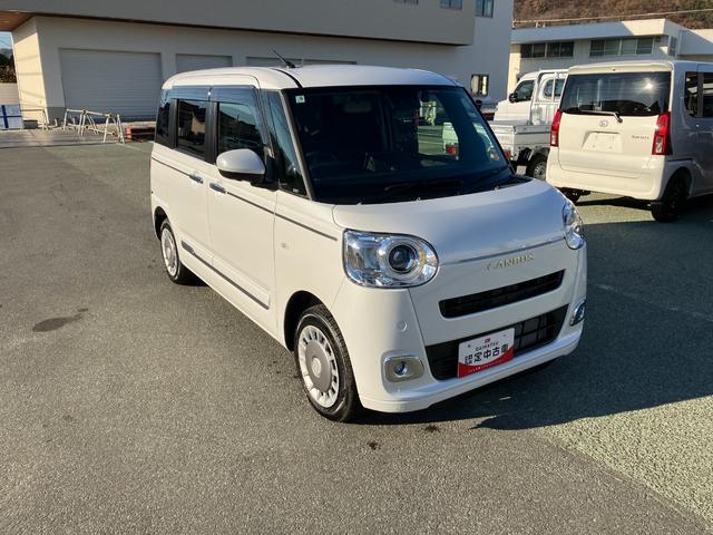 ムーヴキャンバスセオリーＧターボ　４ＷＤ　ディスプレイオーディオ　Ｐモニターキーレス　スマートキー　４ＷＤ　エアバッグ　ＡＢＳ　ターボ車　両電動スライドドア　オートエアコン　パワーウィンドウ（山梨県）の中古車