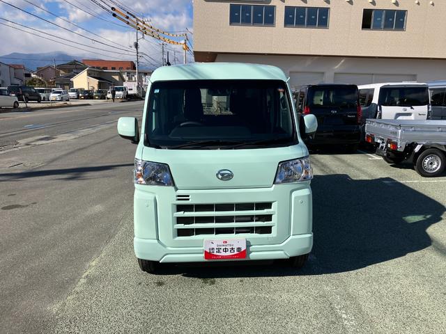 ハイゼットカーゴデッキバンG 4WD CVT 純正ナビ ドライブレコーダースマートアシスト・コーナーセンサー・3モード電子制御4WD(CVT車)・ハロゲンヘッドランプ・マニュアルエアコン・撥水フルファブリックシート・プッシュエンジンスタート(山梨県)の中古車
