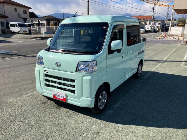 ハイゼットカーゴデッキバンG 4WD CVT 純正ナビ ドライブレコーダースマートアシスト・コーナーセンサー・3モード電子制御4WD(CVT車)・ハロゲンヘッドランプ・マニュアルエアコン・撥水フルファブリックシート・プッシュエンジンスタート(山梨県)の中古車