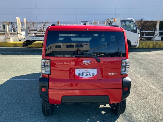 タフトＧターボ　４ＷＤ　１０インチ純正ナビ　パノラマモニタースマートアシスト・１５インチアルミ・Ｄ−ＣＶＴターボエンジン・ＬＥＤヘッドランプ・ＬＥＤフォグ・電動パーキング・運転席助手席シートヒーター・ＵＳＢソケット（山梨県）の中古車