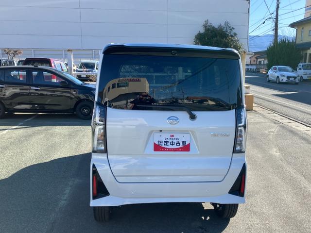 タントカスタムＲＳ　４ＷＤ　１０インチ純正ナビ　パノラマスマートアシスト・ＬＥＤヘッドライト・１５インチアルミホイール・両側パワースライドドア・ＵＳＢソケット・運転席助手席シートヒーター・レザー調Ｘフルファブリックシート・本革巻ステアリングホイール（山梨県）の中古車