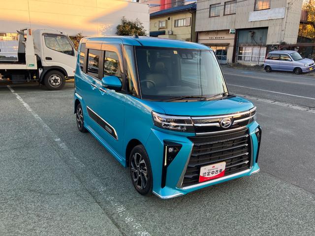 タントカスタムＸ　１０インチナビ　ＥＴＣスマートアシスト・ＬＥＤヘッドランプ・プッシュエンジンスタート・１４インチアルミホイール・左側パワースライドドア・ＵＳＢソケット・オートエアコン・運転席助手席シートヒーター（山梨県）の中古車