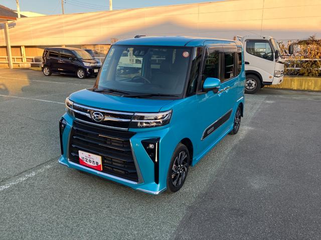 タントカスタムＸ　１０インチナビ　ＥＴＣスマートアシスト・ＬＥＤヘッドランプ・プッシュエンジンスタート・１４インチアルミホイール・左側パワースライドドア・ＵＳＢソケット・オートエアコン・運転席助手席シートヒーター（山梨県）の中古車