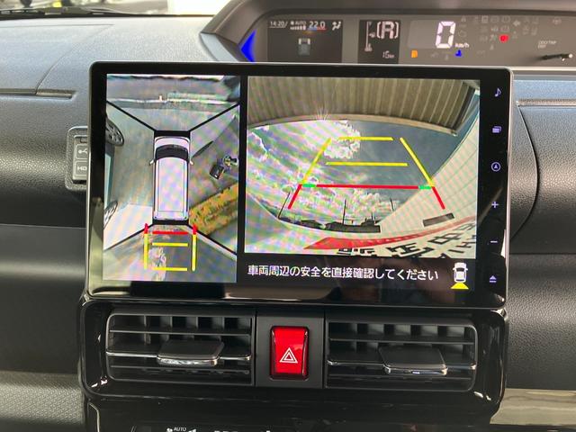 タントカスタムＲＳ　１０インチ純正ナビ　パノラマモニタースマートアシスト・ＬＥＤヘッドライト・１５インチアルミホイール・両側パワースライドドア・ＵＳＢソケット・運転席助手席シートヒーター・レザー調Ｘフルファブリックシート・本革巻ステアリングホイール（山梨県）の中古車