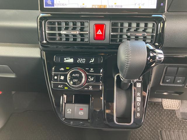 タントカスタムＲＳ　１０インチ純正ナビ　パノラマモニタースマートアシスト・ＬＥＤヘッドライト・１５インチアルミホイール・両側パワースライドドア・ＵＳＢソケット・運転席助手席シートヒーター・レザー調Ｘフルファブリックシート・本革巻ステアリングホイール（山梨県）の中古車