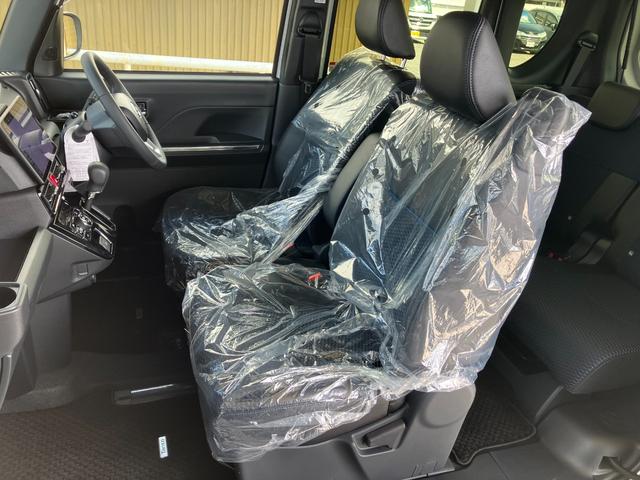 タントカスタムＲＳ　１０インチ純正ナビ　パノラマモニタースマートアシスト・ＬＥＤヘッドライト・１５インチアルミホイール・両側パワースライドドア・ＵＳＢソケット・運転席助手席シートヒーター・レザー調Ｘフルファブリックシート・本革巻ステアリングホイール（山梨県）の中古車