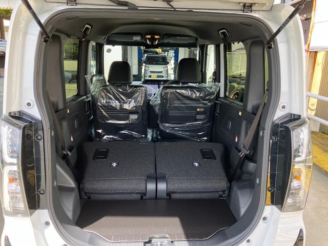 タントカスタムＲＳ　１０インチ純正ナビ　パノラマモニタースマートアシスト・ＬＥＤヘッドライト・１５インチアルミホイール・両側パワースライドドア・ＵＳＢソケット・運転席助手席シートヒーター・レザー調Ｘフルファブリックシート・本革巻ステアリングホイール（山梨県）の中古車