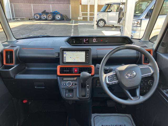 タントファンクロス　純正ナビ　パノラマモニタースマートアシスト・ＬＥＤヘッドライト・１４インチアルミホイール・両側パワースライドドア・ＵＳＢソケット・運転席助手席シートヒーター・フルファブリックシート（山梨県）の中古車