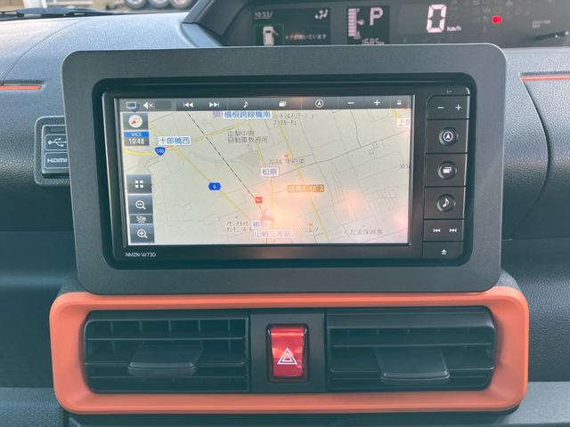 タントファンクロス　純正ナビ　パノラマモニタースマートアシスト・ＬＥＤヘッドライト・１４インチアルミホイール・両側パワースライドドア・ＵＳＢソケット・運転席助手席シートヒーター・フルファブリックシート（山梨県）の中古車