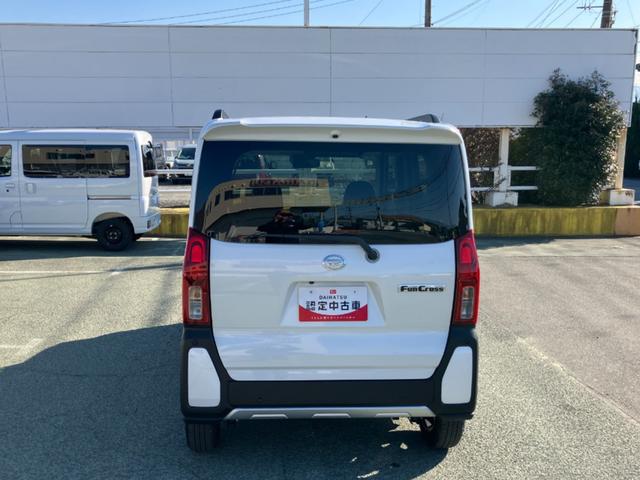 タントファンクロス　純正ナビ　パノラマモニタースマートアシスト・ＬＥＤヘッドライト・１４インチアルミホイール・両側パワースライドドア・ＵＳＢソケット・運転席助手席シートヒーター・フルファブリックシート（山梨県）の中古車