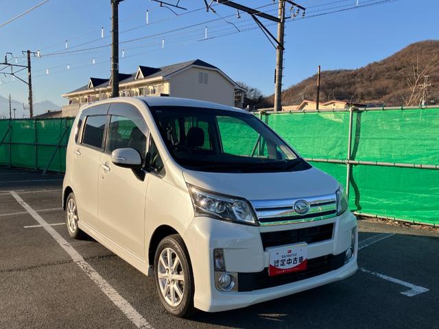 ムーヴカスタム　Ｘ　ＳＡ　純正ナビ保証対象外キーレス　ＡＢＳ　アルミホイール　４ＷＤ　運転席エアバッグ　スマートキー　オートエアコン　パワーウィンドウ　ワンオーナー（山梨県）の中古車