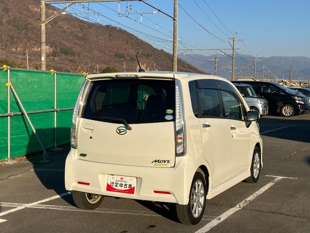 ムーヴカスタム　Ｘ　ＳＡ　純正ナビ保証対象外キーレス　ＡＢＳ　アルミホイール　４ＷＤ　運転席エアバッグ　スマートキー　オートエアコン　パワーウィンドウ　ワンオーナー（山梨県）の中古車