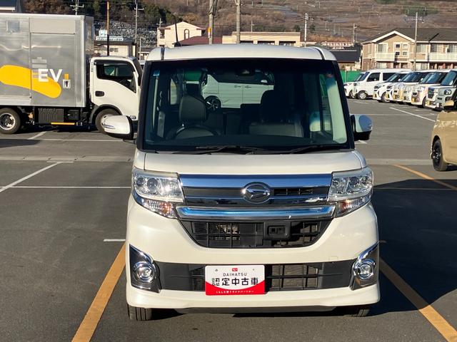 タントカスタムＲＳ　トップエディションＳＡII　純正ナビＢモニター前後誤発進抑制　キーフリーシステム　ターボ　スマートキー　アルミ　レーンアシスト　エアバック　ＡＢＳ　記録簿　１オ−ナ−（山梨県）の中古車