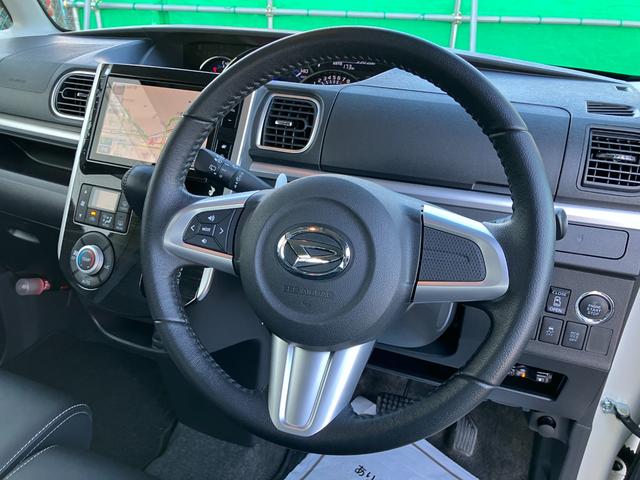 タントカスタムＲＳ　トップエディションＳＡII　純正ナビＢモニター前後誤発進抑制　キーフリーシステム　ターボ　スマートキー　アルミ　レーンアシスト　エアバック　ＡＢＳ　記録簿　１オ−ナ−（山梨県）の中古車