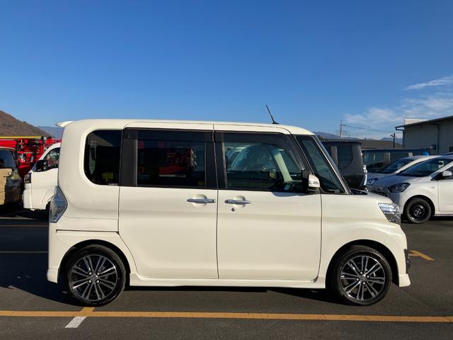 タントカスタムＲＳ　トップエディションＳＡII　純正ナビＢモニター前後誤発進抑制　キーフリーシステム　ターボ　スマートキー　アルミ　レーンアシスト　エアバック　ＡＢＳ　記録簿　１オ−ナ−（山梨県）の中古車