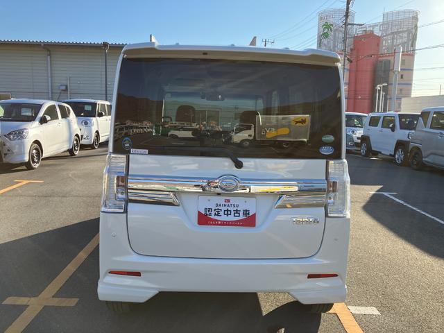 タントカスタムＲＳ　トップエディションＳＡII　純正ナビＢモニター前後誤発進抑制　キーフリーシステム　ターボ　スマートキー　アルミ　レーンアシスト　エアバック　ＡＢＳ　記録簿　１オ−ナ−（山梨県）の中古車