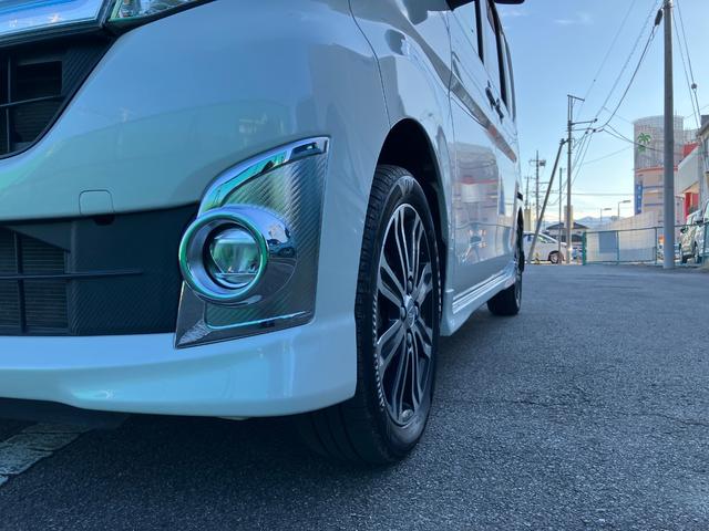 タントカスタムＲＳ　トップエディションＳＡII　純正ナビＢモニター前後誤発進抑制　キーフリーシステム　ターボ　スマートキー　アルミ　レーンアシスト　エアバック　ＡＢＳ　記録簿　１オ−ナ−（山梨県）の中古車