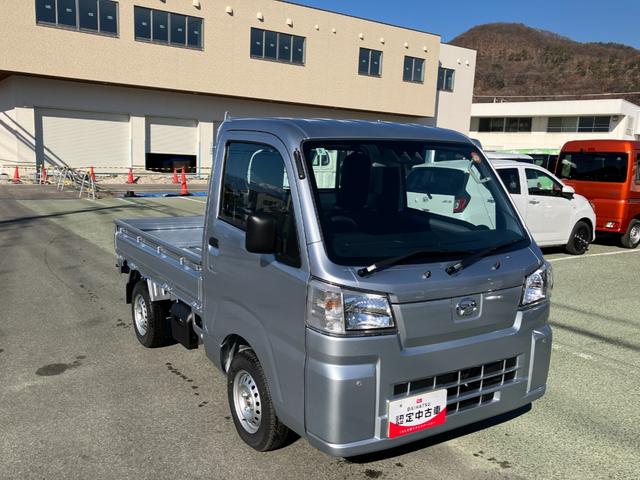 ハイゼットトラックスタンダード　４ＷＤ　ＣＶＴ　ＡＭ／ＦＭラジオデッキスマートアシスト・切り替え式４ＷＤ（ＣＶＴ車）・荷台フロア長２，０３０ｍｍ・荷台幅１，４１０ｍｍ・防錆鋼鈑・ハロゲンヘッドランプ・マニュアルエアコン（山梨県）の中古車
