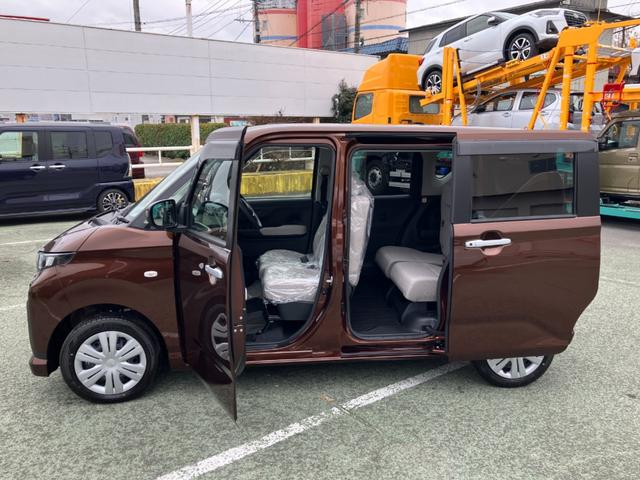 ムーヴＸ　純正１０インチナビ　バックモニタースマートアシスト・フルＬＥＤヘッドランプ・１４インチスチールホイール＆キャップ・マルチインフォメーションディスプレイ・キーフリー・左側パワースライドドア（山梨県）の中古車