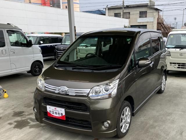 ムーヴカスタム　Ｇ　純正ナビ保証対象外１オーナー　ＡＷ　キーレスエントリー　スマートキー　ＡＢＳ　運転席エアバッグ　記録簿　パワーウィンドウ　オートエアコン（山梨県）の中古車