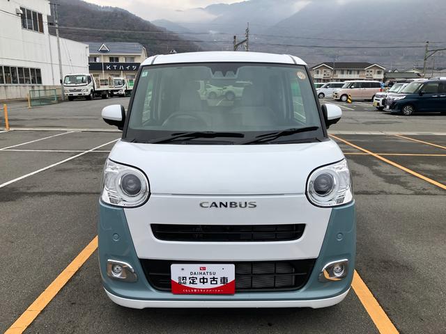 ムーヴキャンバスストライプスＧ　純正ナビゲーションナビ　スマートキープッシュスタート　キーフリーキー　ワンオーナー車　車線逸脱警報　運転席エアバック　オートハイビーム　ＡＢＳ　点検記録簿　エマージェンシーブレーキ（山梨県）の中古車