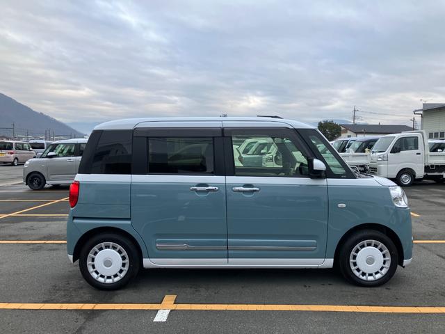 ムーヴキャンバスストライプスＧ　純正ナビゲーションナビ　スマートキープッシュスタート　キーフリーキー　ワンオーナー車　車線逸脱警報　運転席エアバック　オートハイビーム　ＡＢＳ　点検記録簿　エマージェンシーブレーキ（山梨県）の中古車