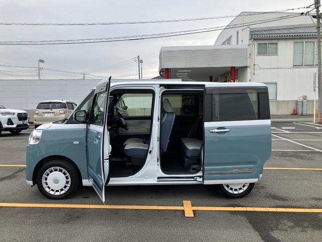 ムーヴキャンバスストライプスＧ　純正ナビゲーションナビ　スマートキープッシュスタート　キーフリーキー　ワンオーナー車　車線逸脱警報　運転席エアバック　オートハイビーム　ＡＢＳ　点検記録簿　エマージェンシーブレーキ（山梨県）の中古車