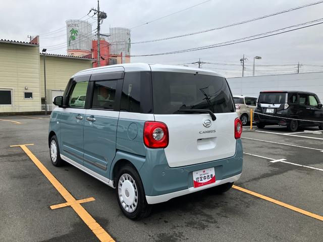 ムーヴキャンバスストライプスＧ　純正ナビゲーションナビ　スマートキープッシュスタート　キーフリーキー　ワンオーナー車　車線逸脱警報　運転席エアバック　オートハイビーム　ＡＢＳ　点検記録簿　エマージェンシーブレーキ（山梨県）の中古車