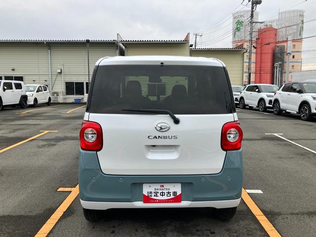 ムーヴキャンバスストライプスＧ　純正ナビゲーションナビ　スマートキープッシュスタート　キーフリーキー　ワンオーナー車　車線逸脱警報　運転席エアバック　オートハイビーム　ＡＢＳ　点検記録簿　エマージェンシーブレーキ（山梨県）の中古車