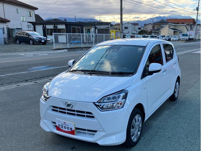 ミライースＸ　ＳＡIII　純正ナビゲーション　バックモニタースマートアシスト・コーナーセンサー・ＬＥＤヘッドランプ・キーレスエントリー・電動格納ドアミラー・自発光式デジタルメーター・マニュアルエアコン・パワードアロック・パワーウィンドウ（山梨県）の中古車